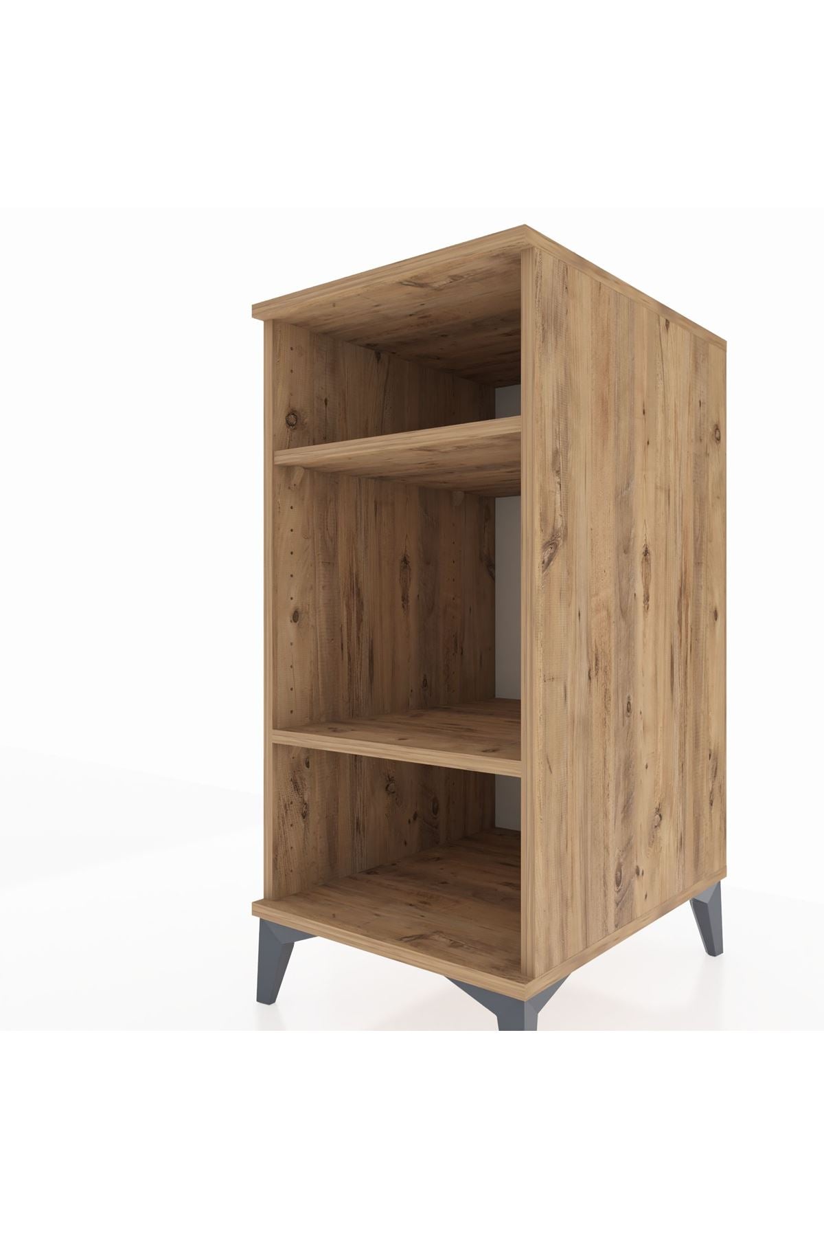 Kronos Komodin 2 Raflı 44x59x96 Çam-Çam
