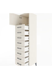 Hyperion Dolap Tek Raflı 8 Çekmeceli Tek Kapaklı 44x44x182 Aytaşı-Aytaşı