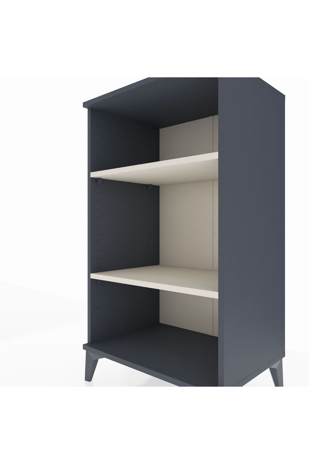 Hyperion Komodin 2 Raflı 60x44x106 Antrasit-Aytaşı