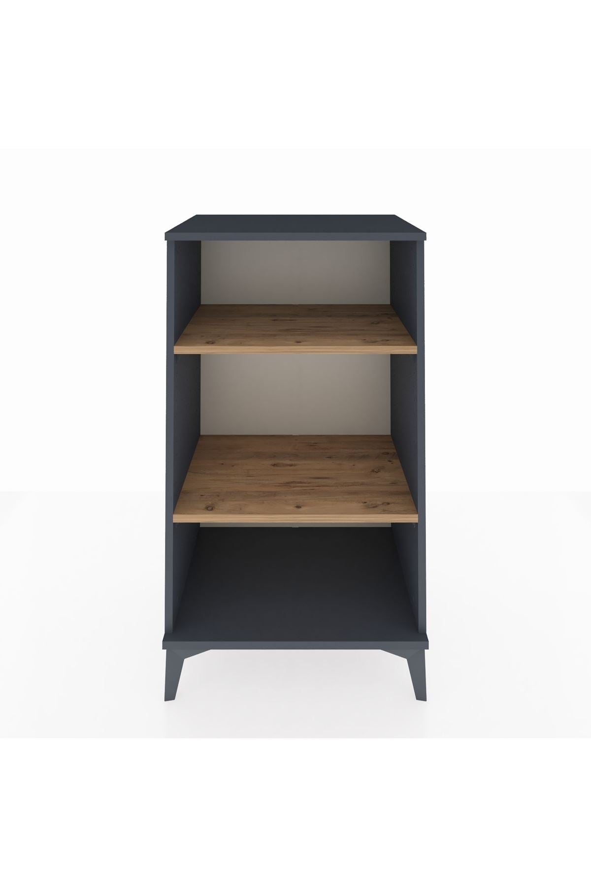 Hyperion Komodin 2 Raflı 60x44x106 Antrasit-Çam