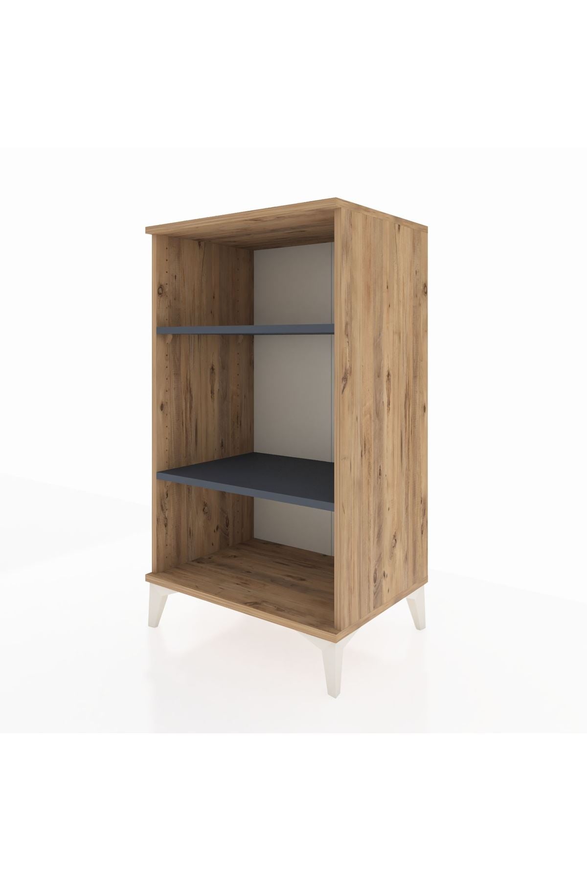 Hyperion Komodin 2 Raflı 60x44x106 Çam-Antrasit