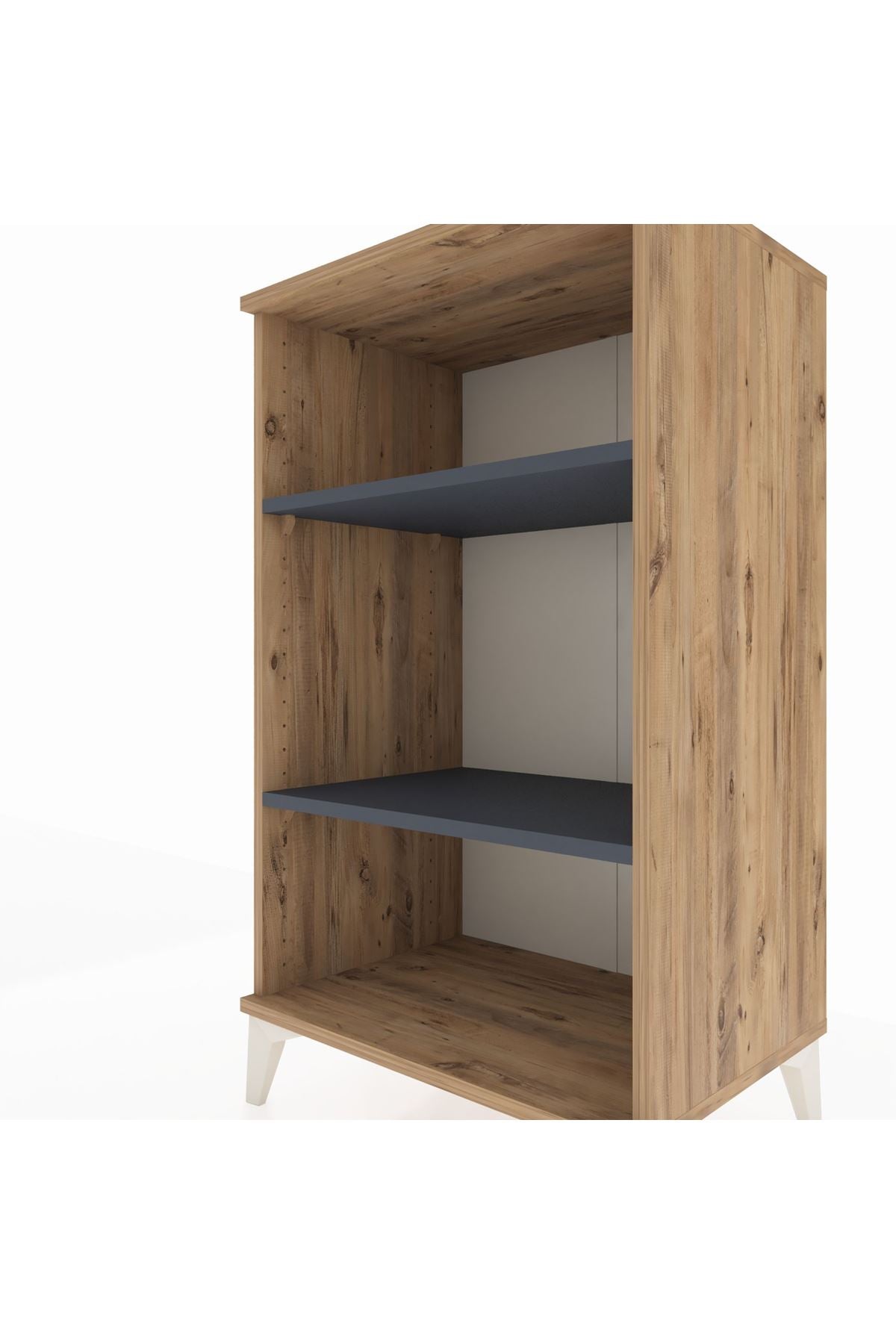 Hyperion Komodin 2 Raflı 60x44x106 Çam-Antrasit