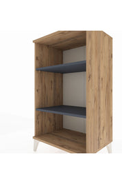 Hyperion Komodin 2 Raflı 60x44x106 Çam-Antrasit