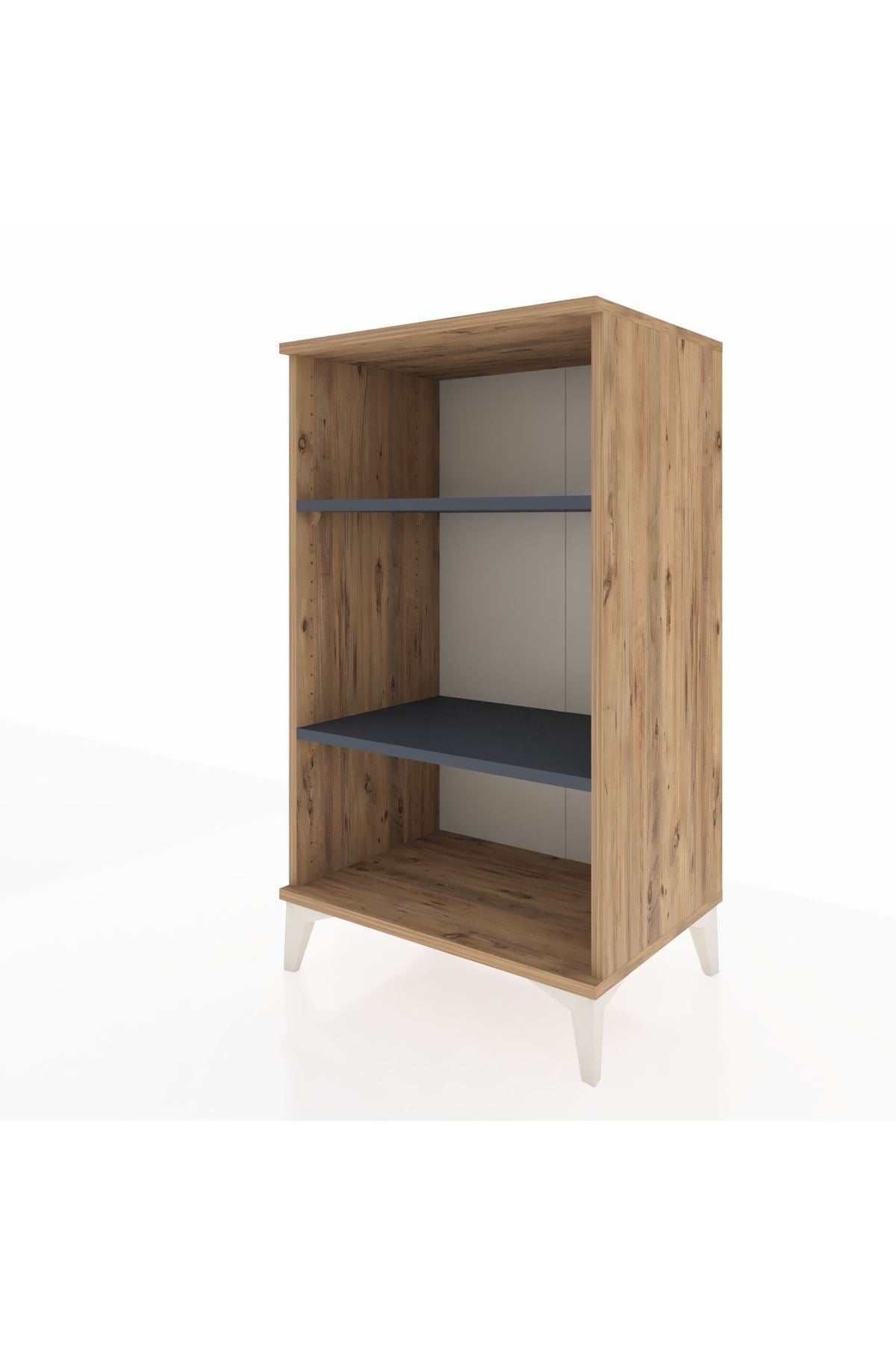 Hyperion Komodin 2 Raflı 60x44x106 Çam-Antrasit