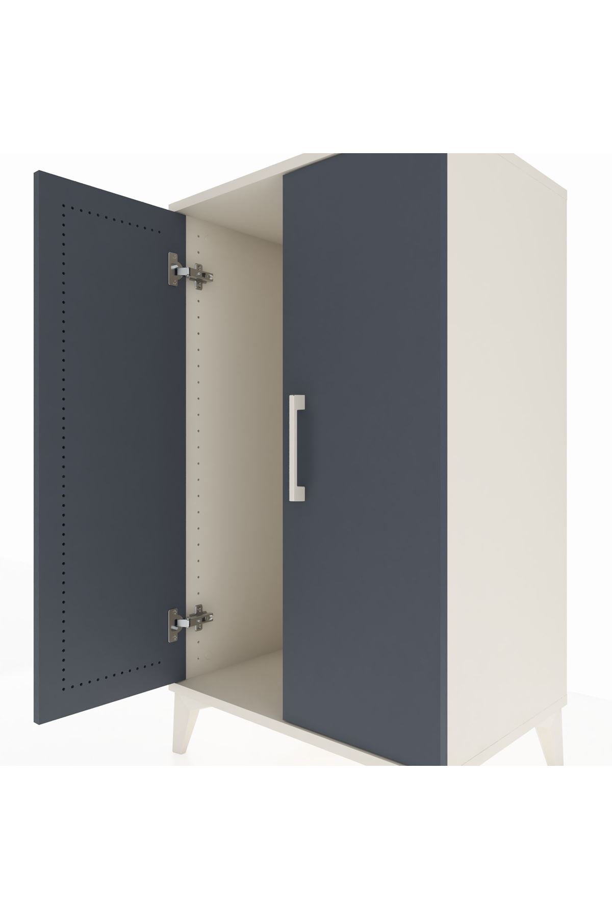 Hyperion Komodin 2 Kapaklı 60x44x106 Aytaşı-Antrasit