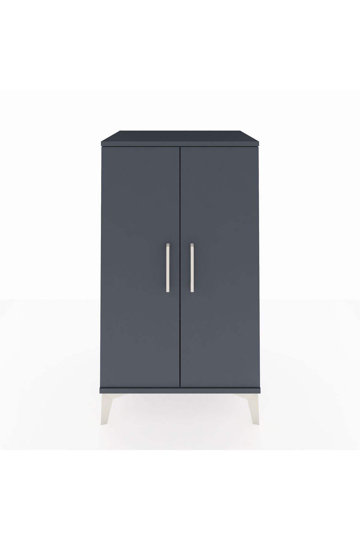 Hyperion Komodin 2 Kapaklı 60x44x106 Antrasit-Antrasit