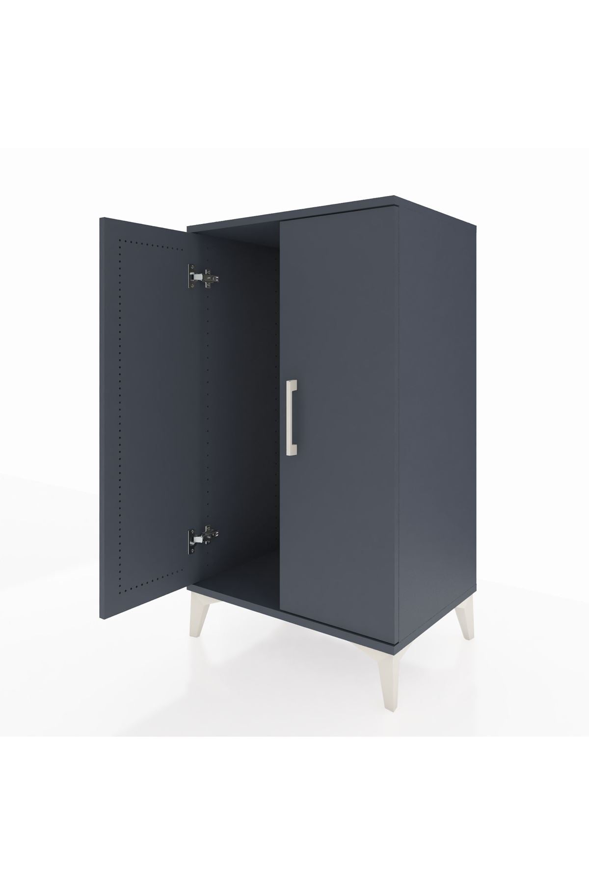 Hyperion Komodin 2 Kapaklı 60x44x106 Antrasit-Antrasit