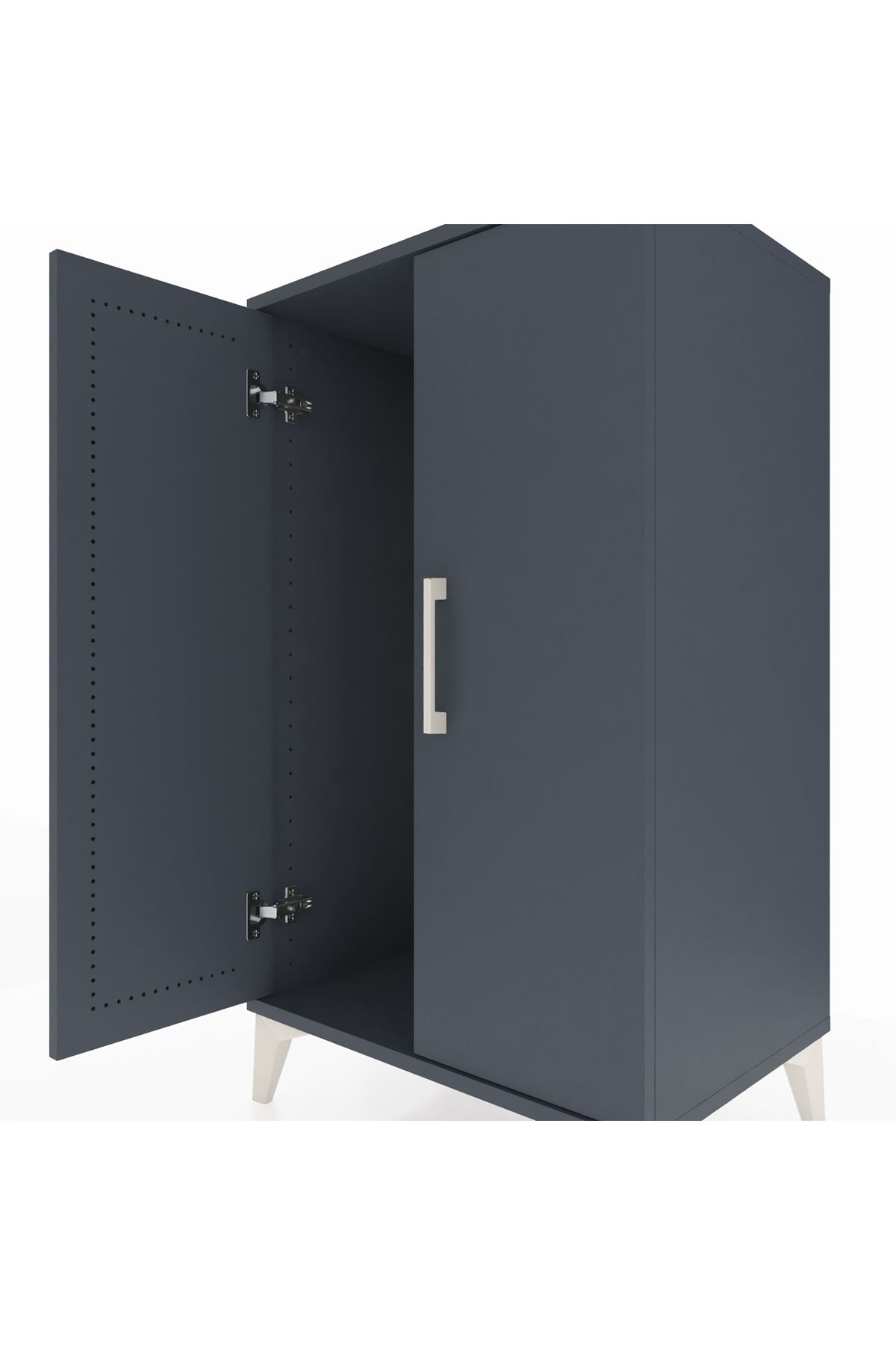 Hyperion Komodin 2 Kapaklı 60x44x106 Antrasit-Antrasit