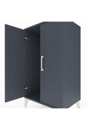 Hyperion Komodin 2 Kapaklı 60x44x106 Antrasit-Antrasit