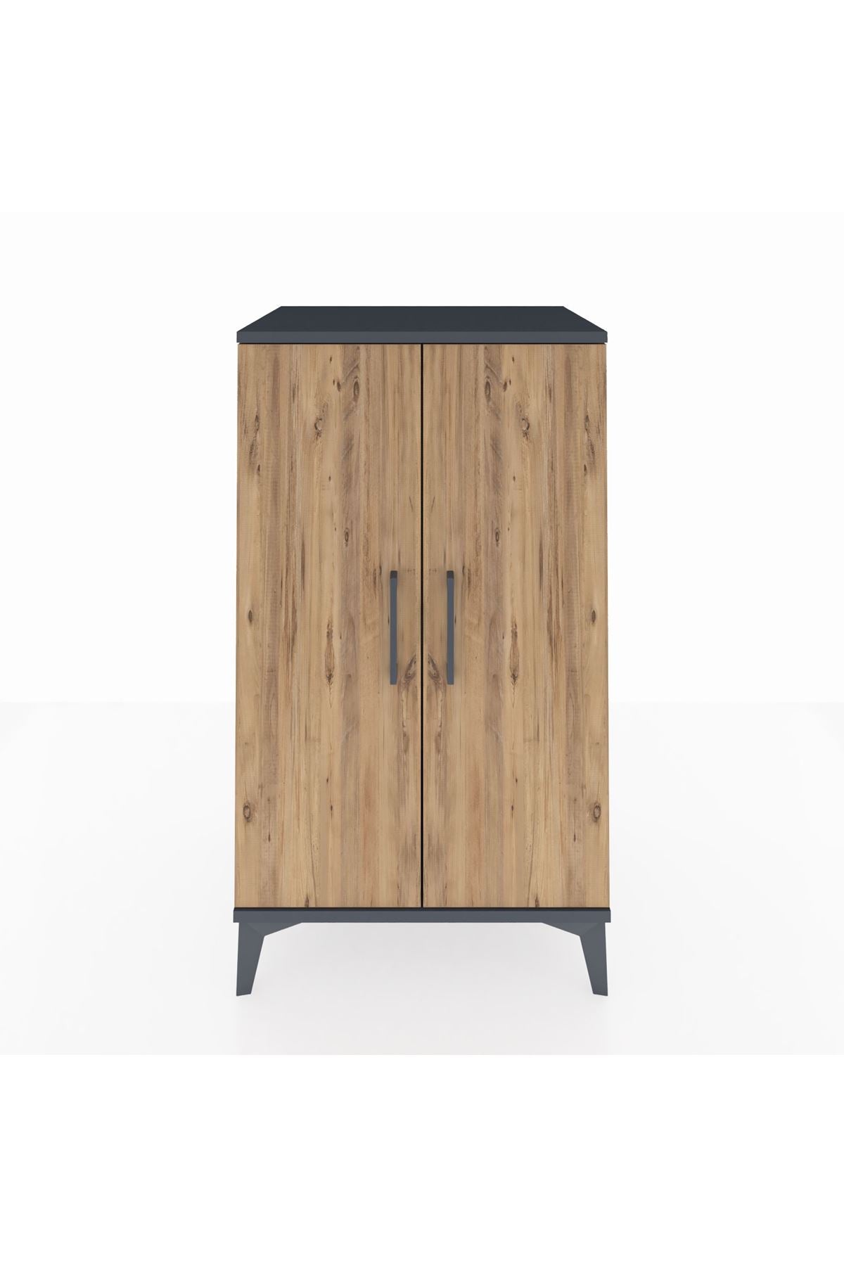 Hyperion Komodin 2 Kapaklı 60x44x106 Antrasit-Çam