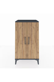 Hyperion Komodin 2 Kapaklı 60x44x106 Antrasit-Çam