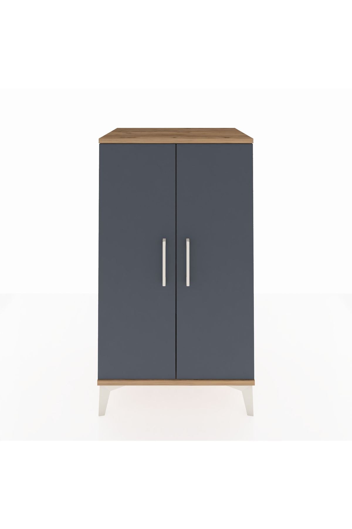 Hyperion Komodin 2 Kapaklı 60x44x106 Çam-Antrasit