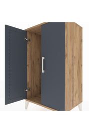 Hyperion Komodin 2 Kapaklı 60x44x106 Çam-Antrasit