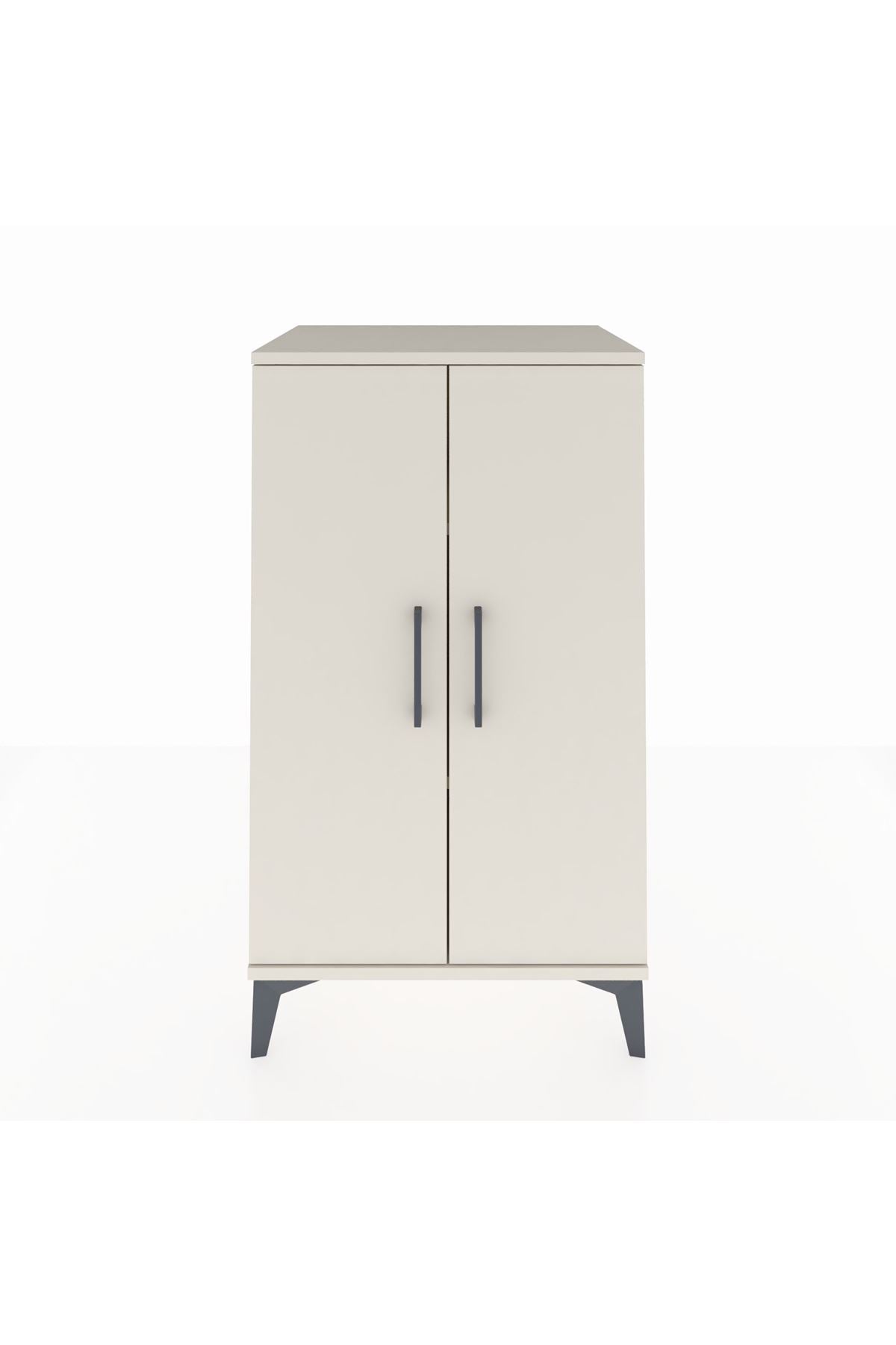 Hyperion Komodin 2 Raflı 2 Kapaklı 60x44x106 Aytaşı-Aytaşı