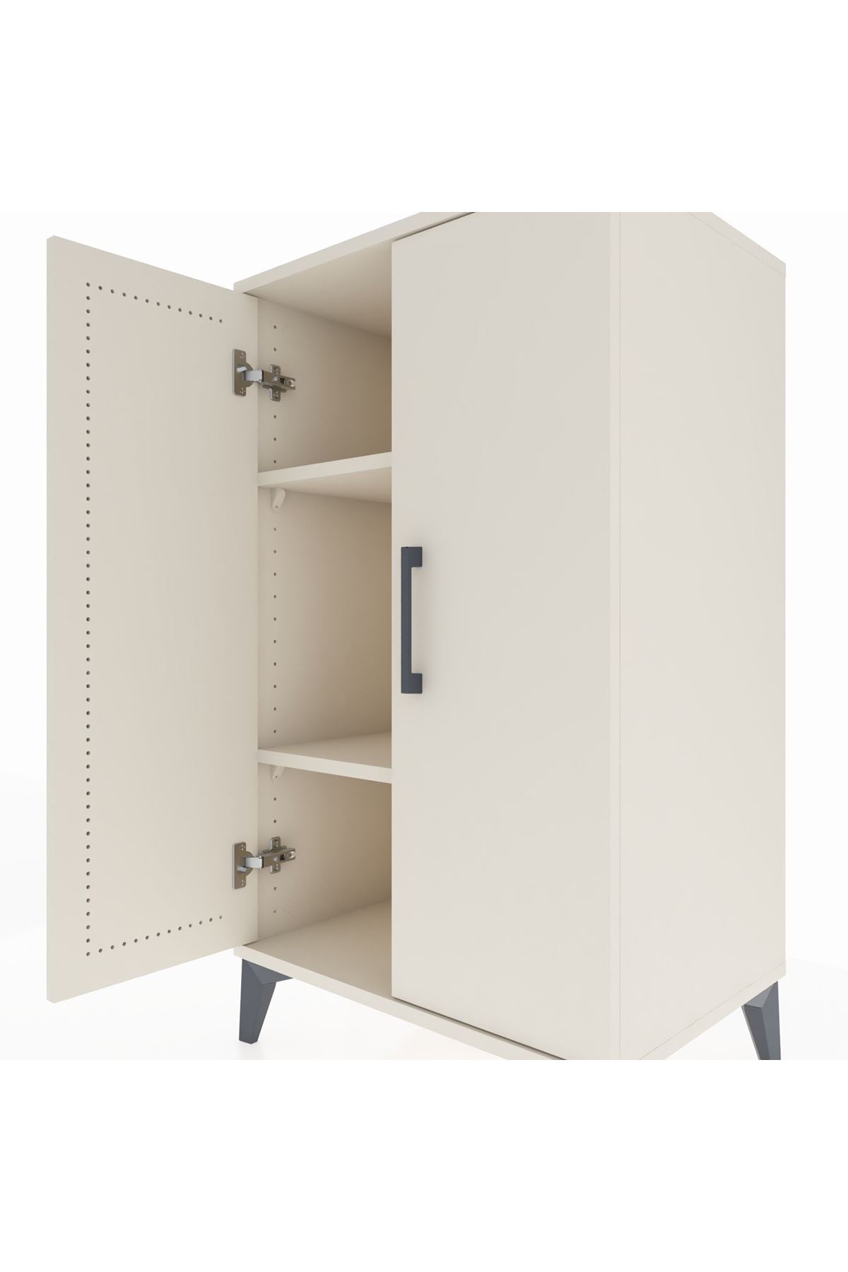 Hyperion Komodin 2 Raflı 2 Kapaklı 60x44x106 Aytaşı-Aytaşı