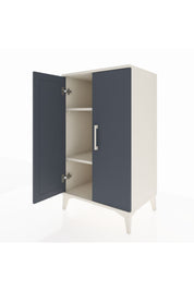 Hyperion Komodin 2 Raflı 2 Kapaklı 60x44x106 Aytaşı-Antrasit