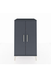 Hyperion Komodin 2 Raflı 2 Kapaklı 60x44x106 Antrasit-Antrasit