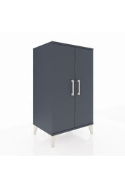 Hyperion Komodin 2 Raflı 2 Kapaklı 60x44x106 Antrasit-Antrasit