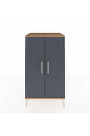 Hyperion Komodin 2 Raflı 2 Kapaklı 60x44x106 Çam-Antrasit