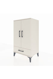 Hyperion Komodin 3 Raflı Tek Çekmeceli 2 Kapaklı 60x44x106 Aytaşı-Aytaşı