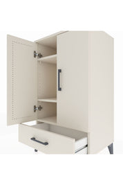 Hyperion Komodin 3 Raflı Tek Çekmeceli 2 Kapaklı 60x44x106 Aytaşı-Aytaşı