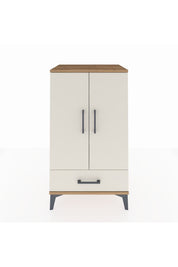 Hyperion Komodin 3 Raflı Tek Çekmeceli 2 Kapaklı 60x44x106 Çam-Aytaşı