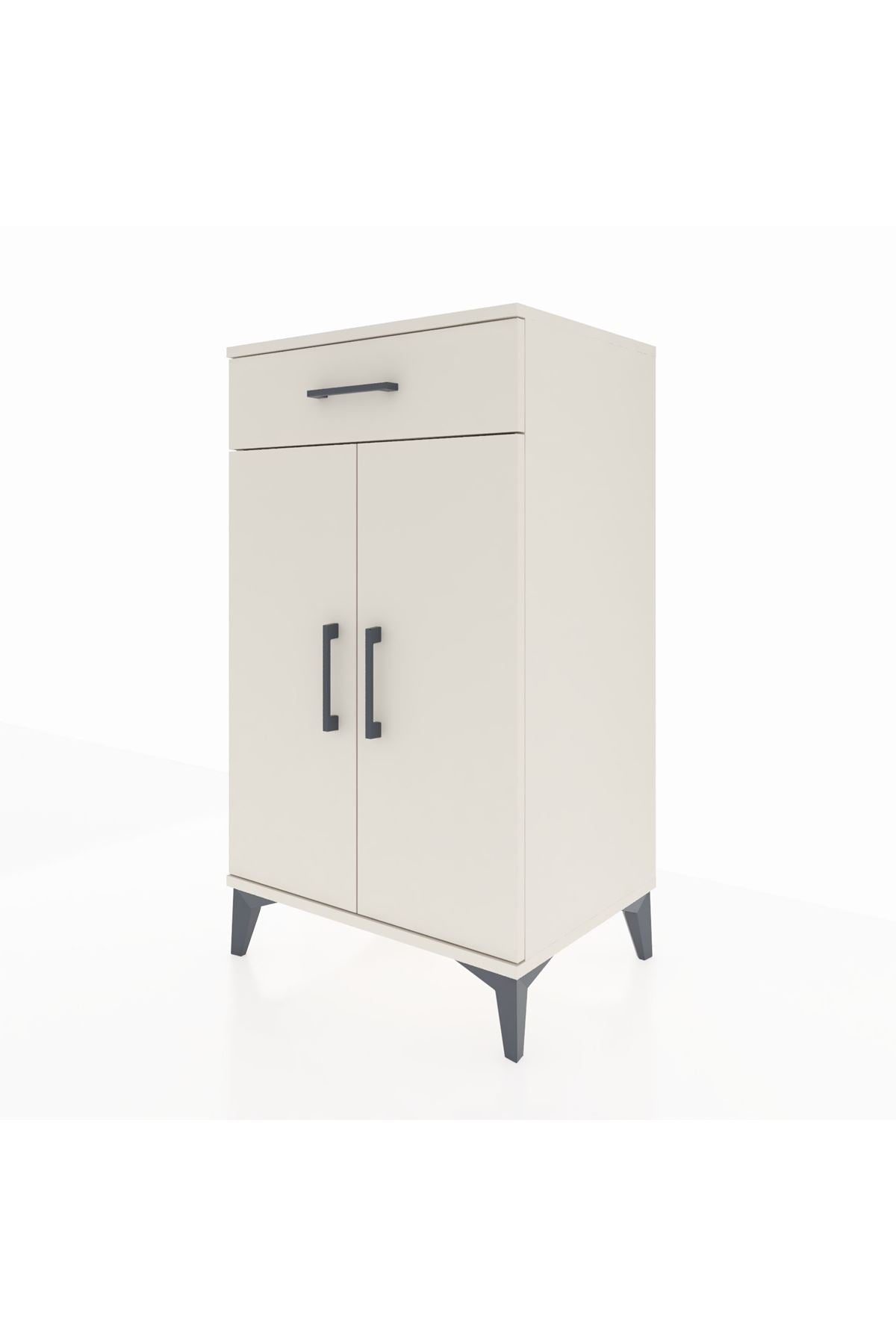 Hyperion Komodin 2 Raflı Tek Çekmeceli 2 Kapaklı 60x44x106 Aytaşı-Aytaşı