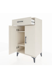 Hyperion Komodin 2 Raflı Tek Çekmeceli 2 Kapaklı 60x44x106 Aytaşı-Aytaşı