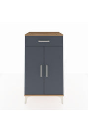 Hyperion Komodin 2 Raflı Tek Çekmeceli 2 Kapaklı 60x44x106 Çam-Antrasit