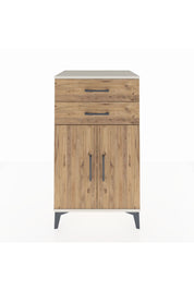 Hyperion Komodin Tek Raflı 2 Çekmeceli 2 Kapaklı 60x44x106 Aytaşı-Çam