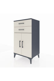 Hyperion Komodin Tek Raflı 2 Çekmeceli 2 Kapaklı 60x44x106 Antrasit-Aytaşı