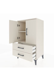 Hyperion Komodin 2 Raflı 2 Çekmeceli 2 Kapaklı 60x44x106 Aytaşı-Aytaşı