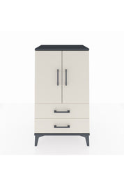 Hyperion Komodin 2 Raflı 2 Çekmeceli 2 Kapaklı 60x44x106 Antrasit-Aytaşı