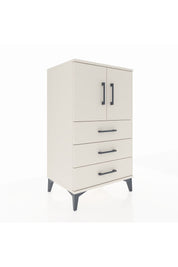 Hyperion Komodin 2 Raflı 3 Çekmeceli 2 Kapaklı 60x44x106 Aytaşı-Aytaşı