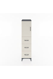 Hyperion Dolap 2 Raflı 3 Çekmeceli Tek Kapaklı 44x44x182 Antrasit-Aytaşı