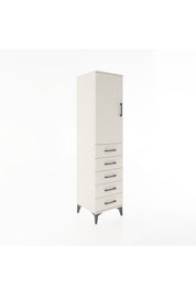 Hyperion Dolap Tek Raflı 5 Çekmeceli Tek Askılı 44x44x182 Aytaşı-Aytaşı