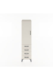 Hyperion Dolap Tek Raflı 4 Çekmeceli Tek Askılı 44x44x182 Aytaşı-Aytaşı