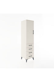 Hyperion Dolap Tek Raflı 4 Çekmeceli Tek Askılı 44x44x182 Aytaşı-Aytaşı