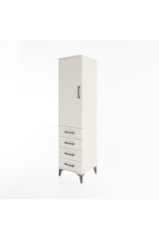 Hyperion Dolap Tek Raflı 4 Çekmeceli Tek Askılı 44x44x182 Aytaşı-Aytaşı