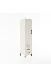 Hyperion Dolap Tek Raflı 3 Çekmeceli Tek Askılı 44x44x182 Aytaşı-Aytaşı