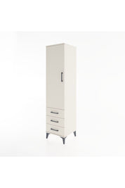 Hyperion Dolap Tek Raflı 3 Çekmeceli Tek Askılı 44x44x182 Aytaşı-Aytaşı