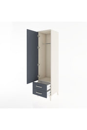 Hyperion Dolap Tek Raflı 2 Çekmeceli Tek Askılı 44x44x182 - S55M029V2B