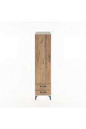 Hyperion Dolap Tek Raflı 2 Çekmeceli Tek Askılı 44x44x182 - S55M029V3B