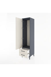 Hyperion Dolap Tek Raflı 2 Çekmeceli Tek Askılı 44x44x182 - S55M029V4B
