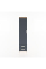 Hyperion Dolap Tek Raflı 2 Çekmeceli Tek Askılı 44x44x182