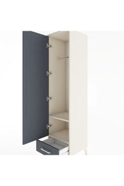 Hyperion Dolap 2 Raflı Tek Çekmeceli Tek Askılı 44x44x182 Aytaşı-Antrasit