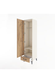 Hyperion Dolap 2 Raflı Tek Çekmeceli Tek Askılı 44x44x182 Aytaşı-Çam