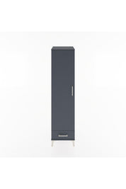 Hyperion Dolap 2 Raflı Tek Çekmeceli Tek Askılı 44x44x182 Antrasit-Antrasit