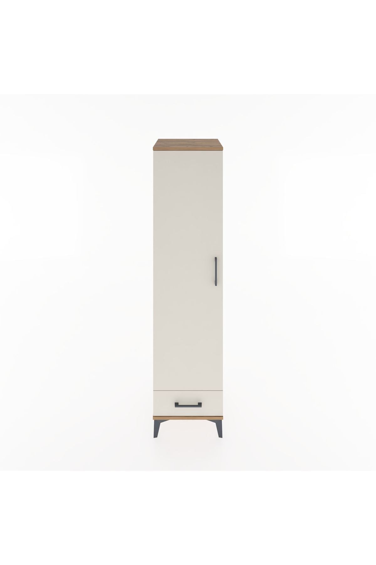 Hyperion Dolap 2 Raflı Tek Çekmeceli Tek Askılı 44x44x182 Çam-Aytaşı