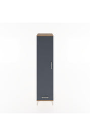 Hyperion Dolap 2 Raflı Tek Çekmeceli Tek Askılı 44x44x182 Çam-Antrasit